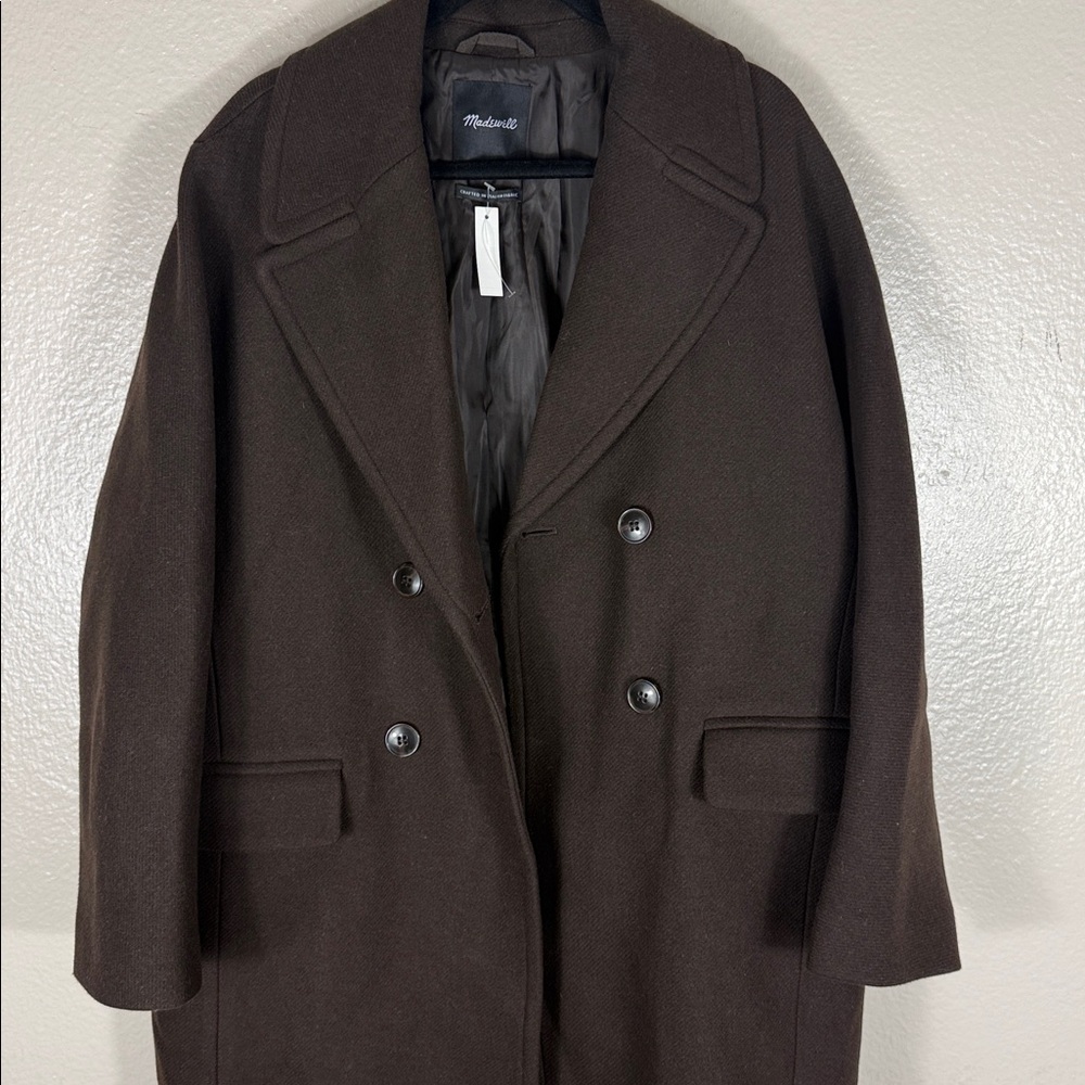Madewell The Gianna Coat in Insuluxe Fabric Cold Brew - Picture 7 of 13